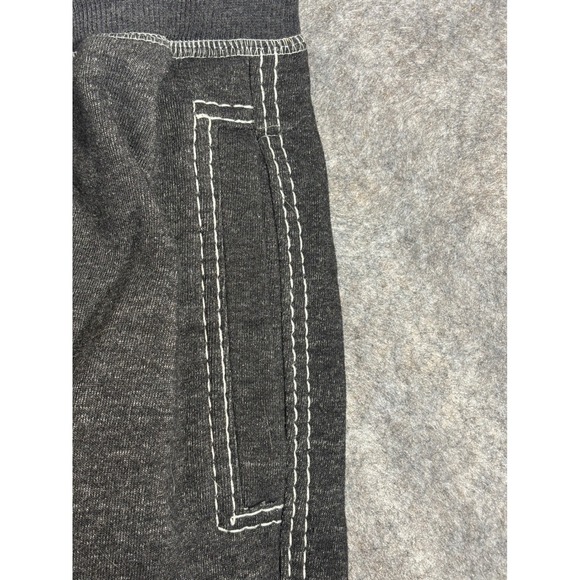 True Religion Mens Charcoal Gray Sweatpants Logo Drawstring Casual Size L - Picture 5 of 12